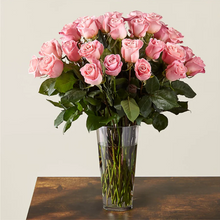 Load image into Gallery viewer, Long Stem Pink Rose Bouquet