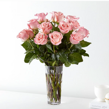 Load image into Gallery viewer, Long Stem Pink Rose Bouquet
