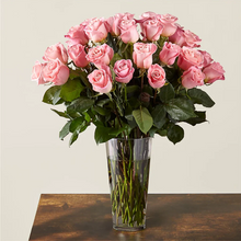 Load image into Gallery viewer, Long Stem Pink Rose Bouquet
